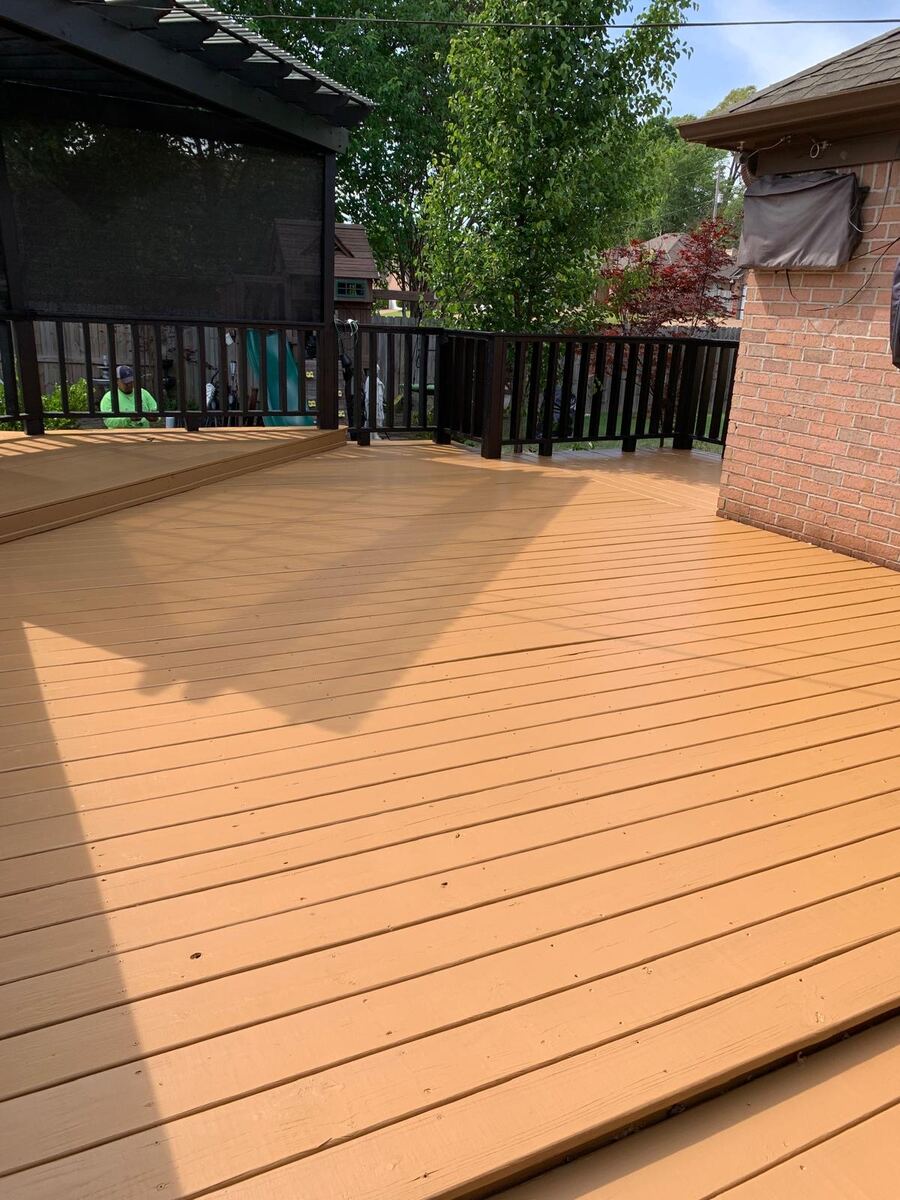 Wood deck staining and painting
